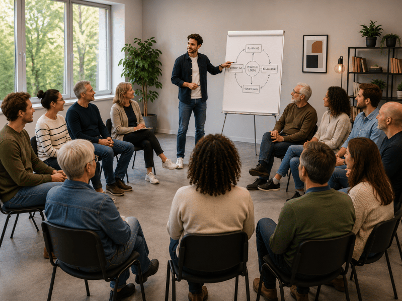 Training in een vergaderruimte
